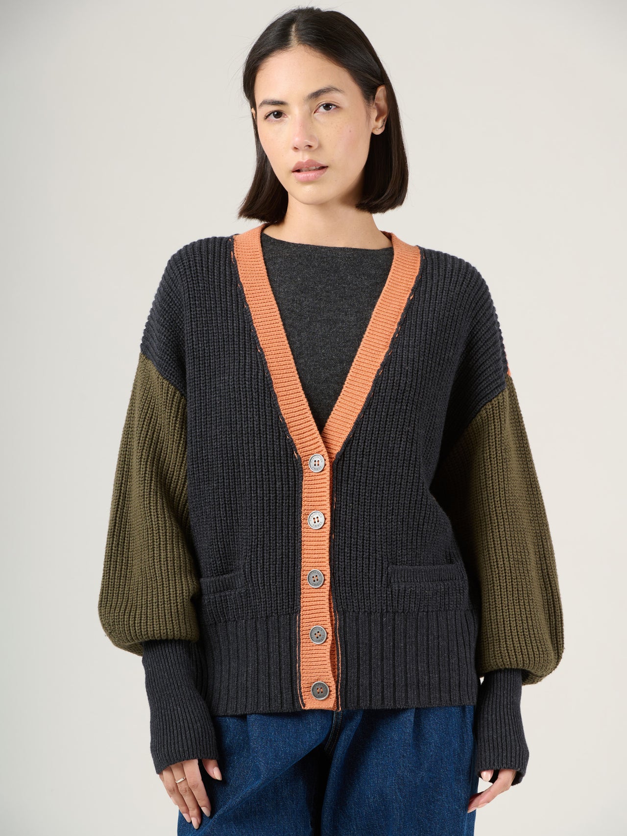 Nikko - Wool Cotton Blend Cardigan