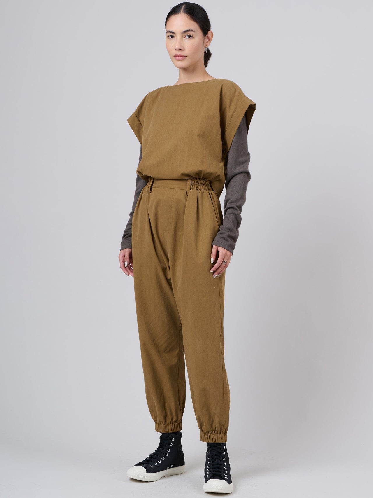Combinaison avec épaulettes en coton Tencel®