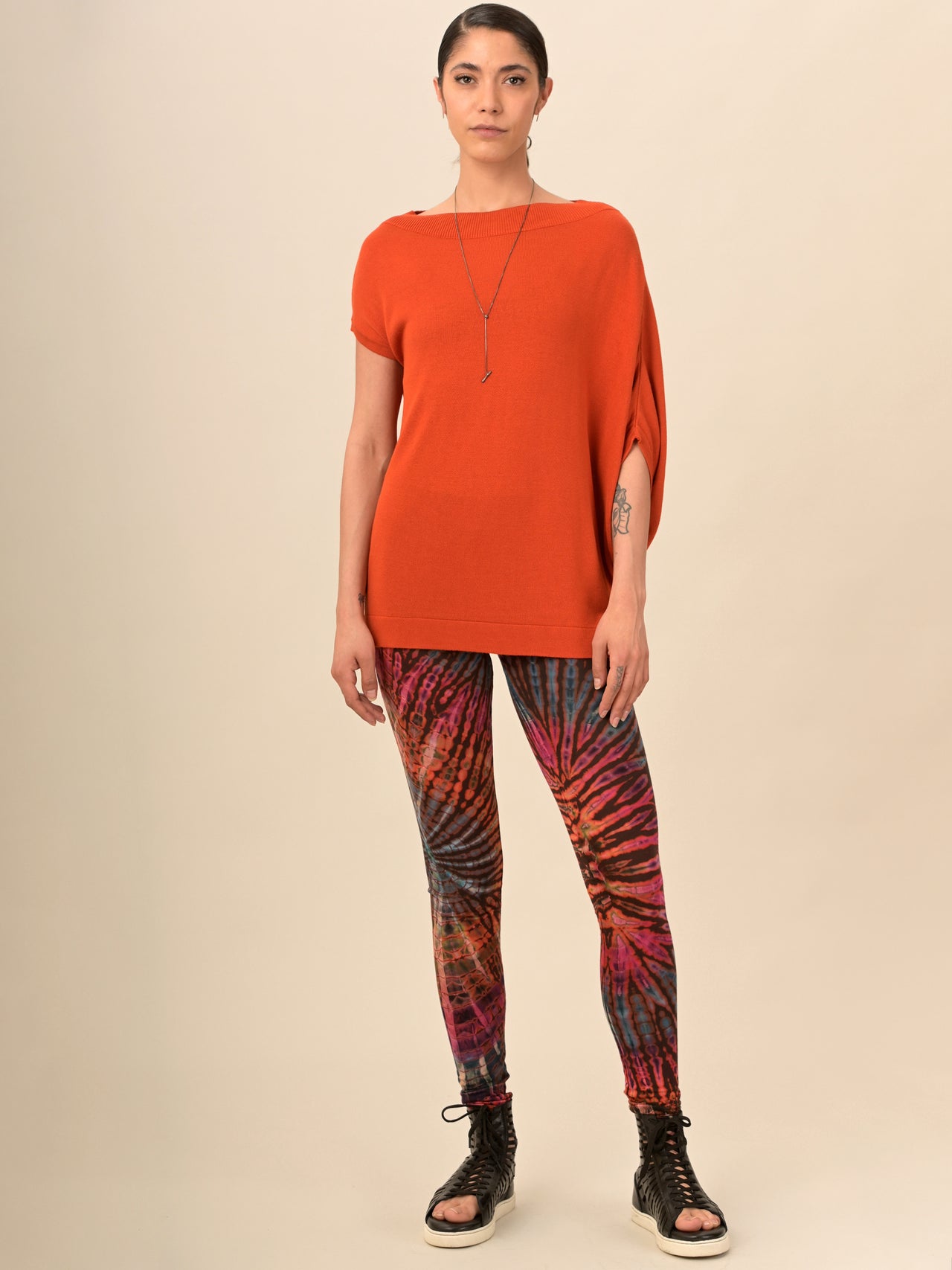 Pull-over asymétrique en bambou