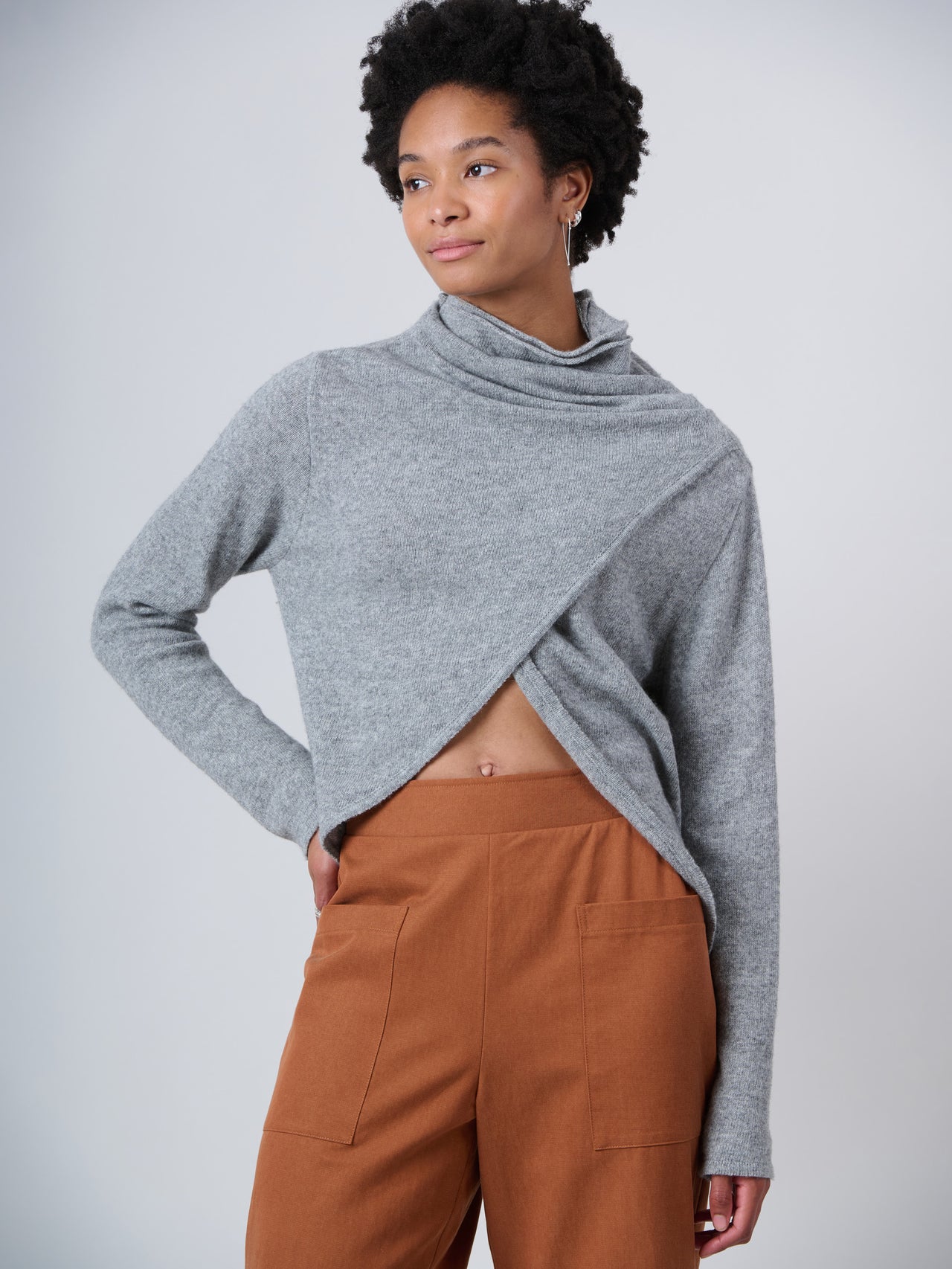 Pull-over enveloppant en laine mérinos