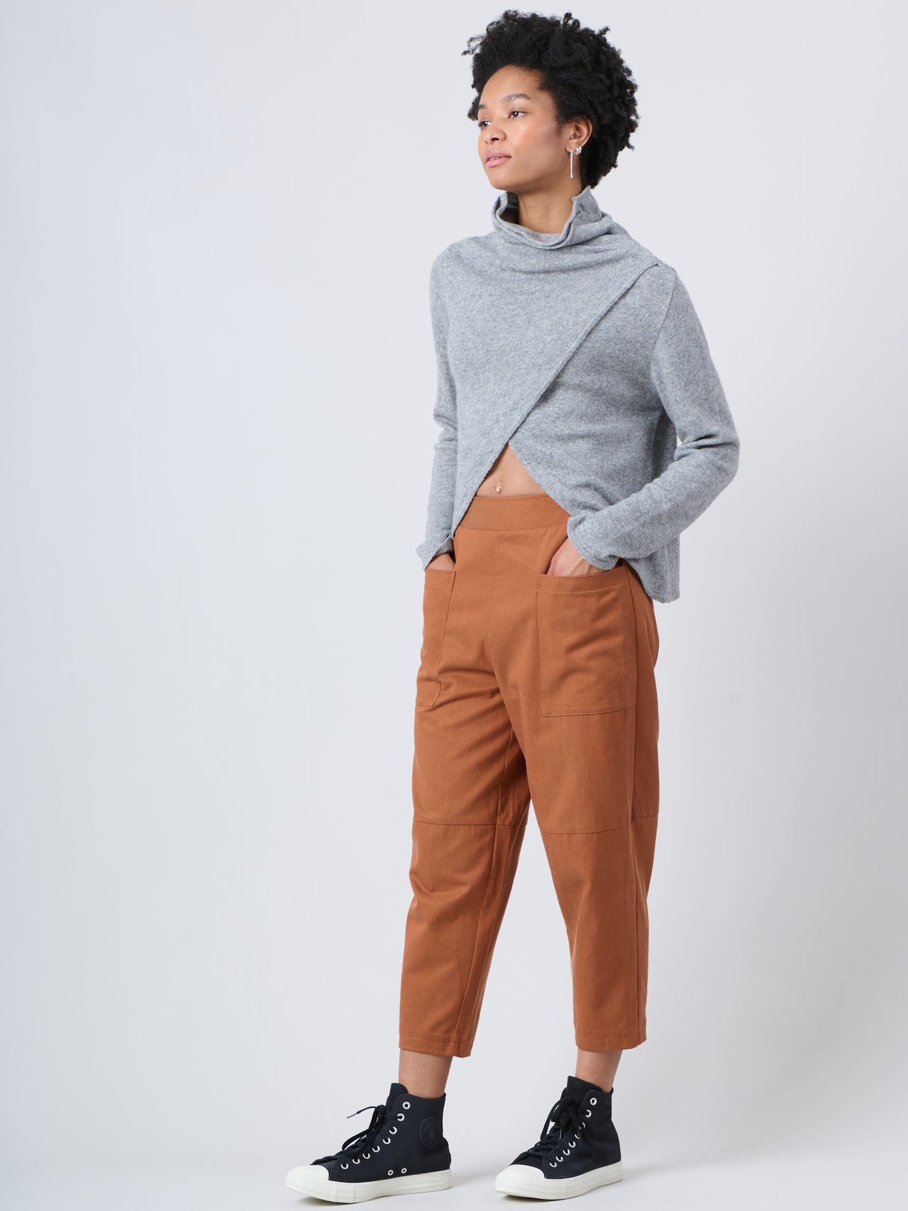 Pull-over enveloppant en laine mérinos