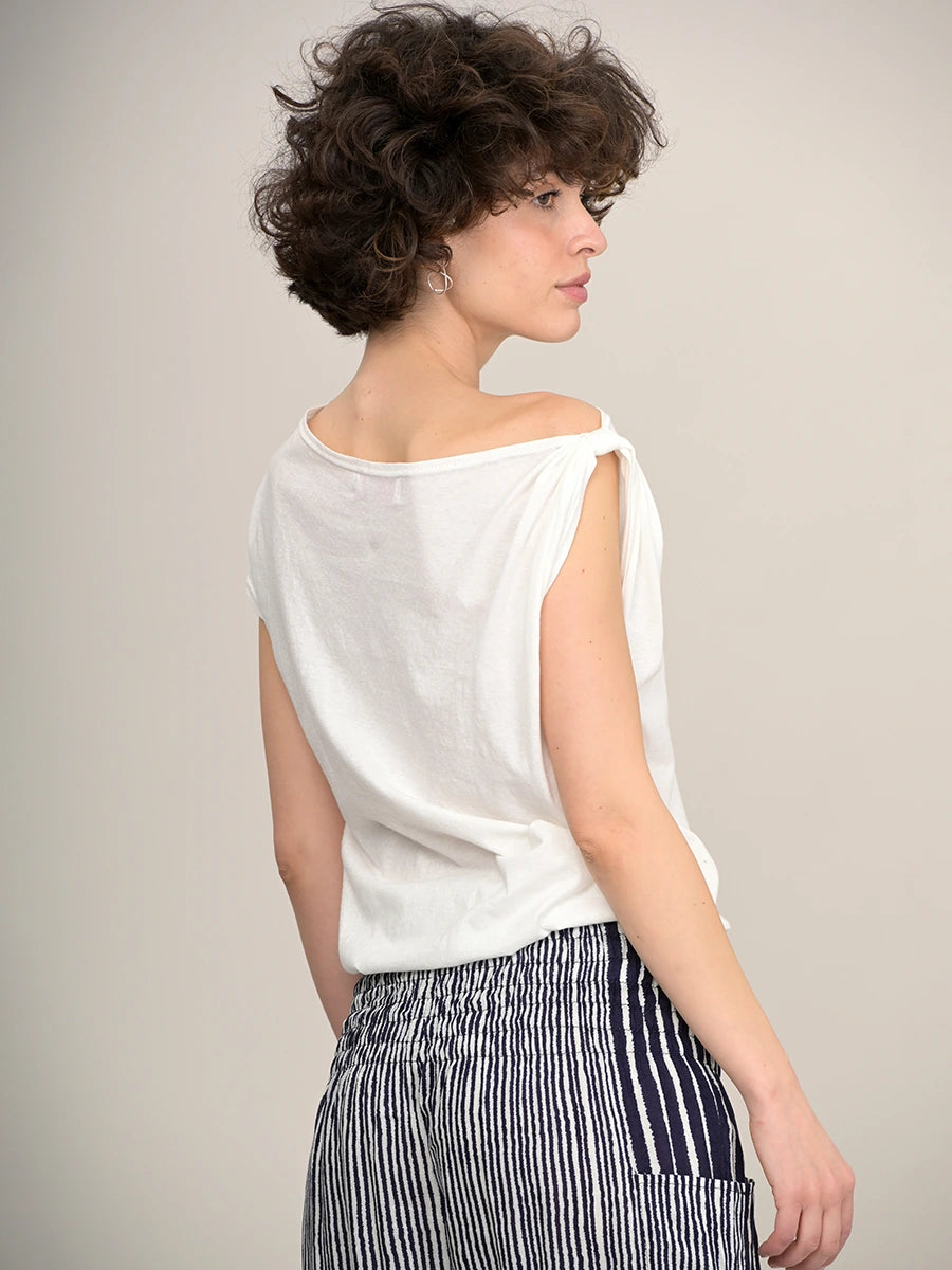 Hemp Organic Cotton Boat Neck T-shirt