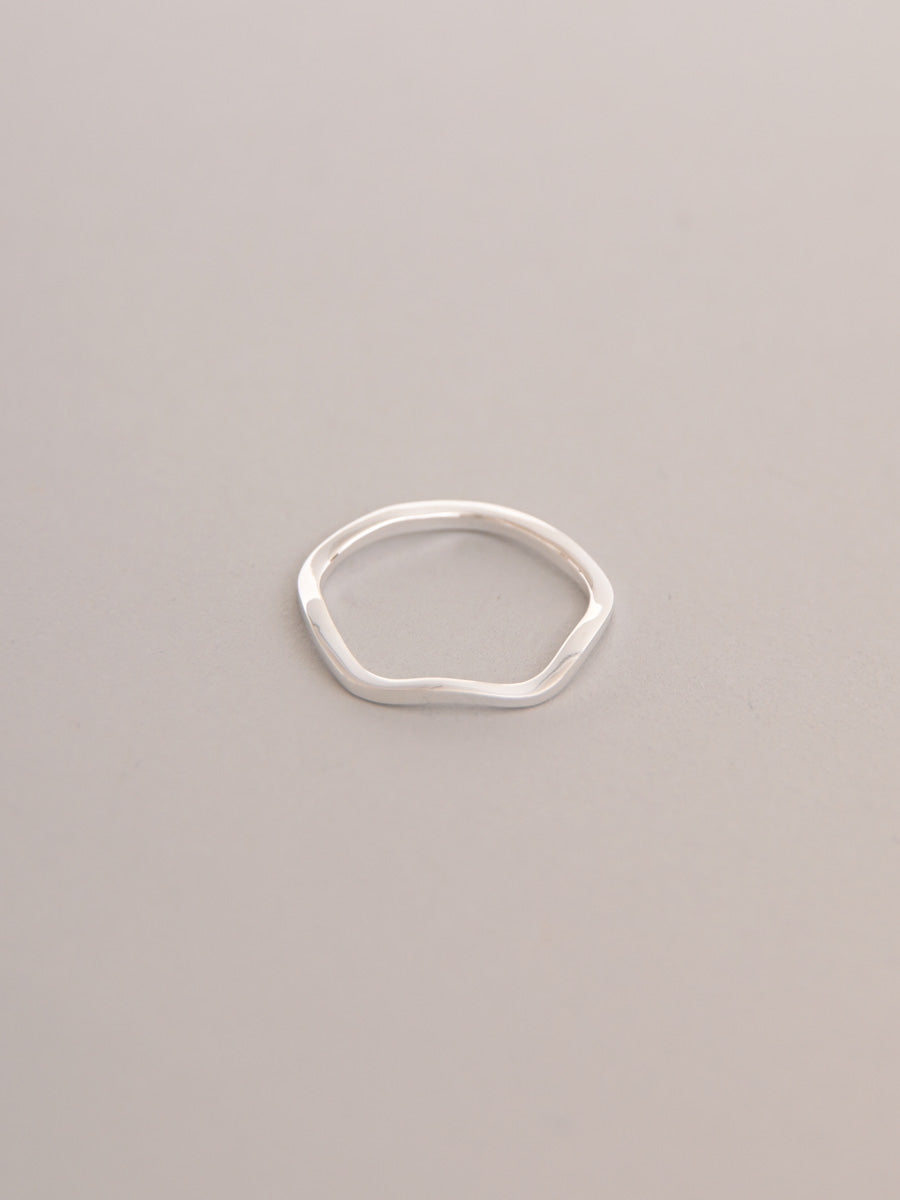 Sterling Silver Slim Wave Ring