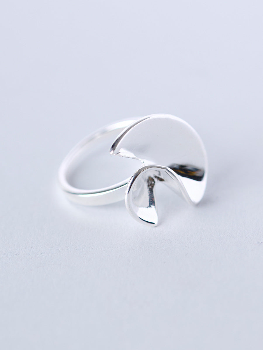 Sterling Silver Statement Swirl Ring