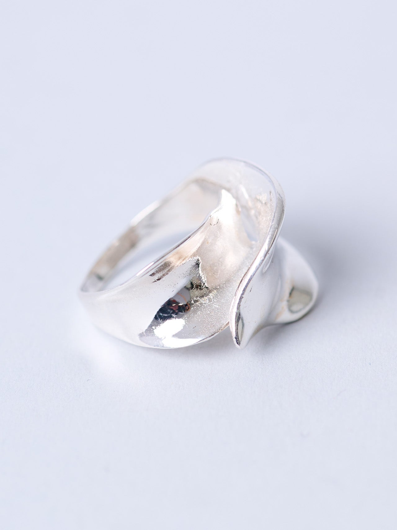 Sterling Silver Statement Petal Ring
