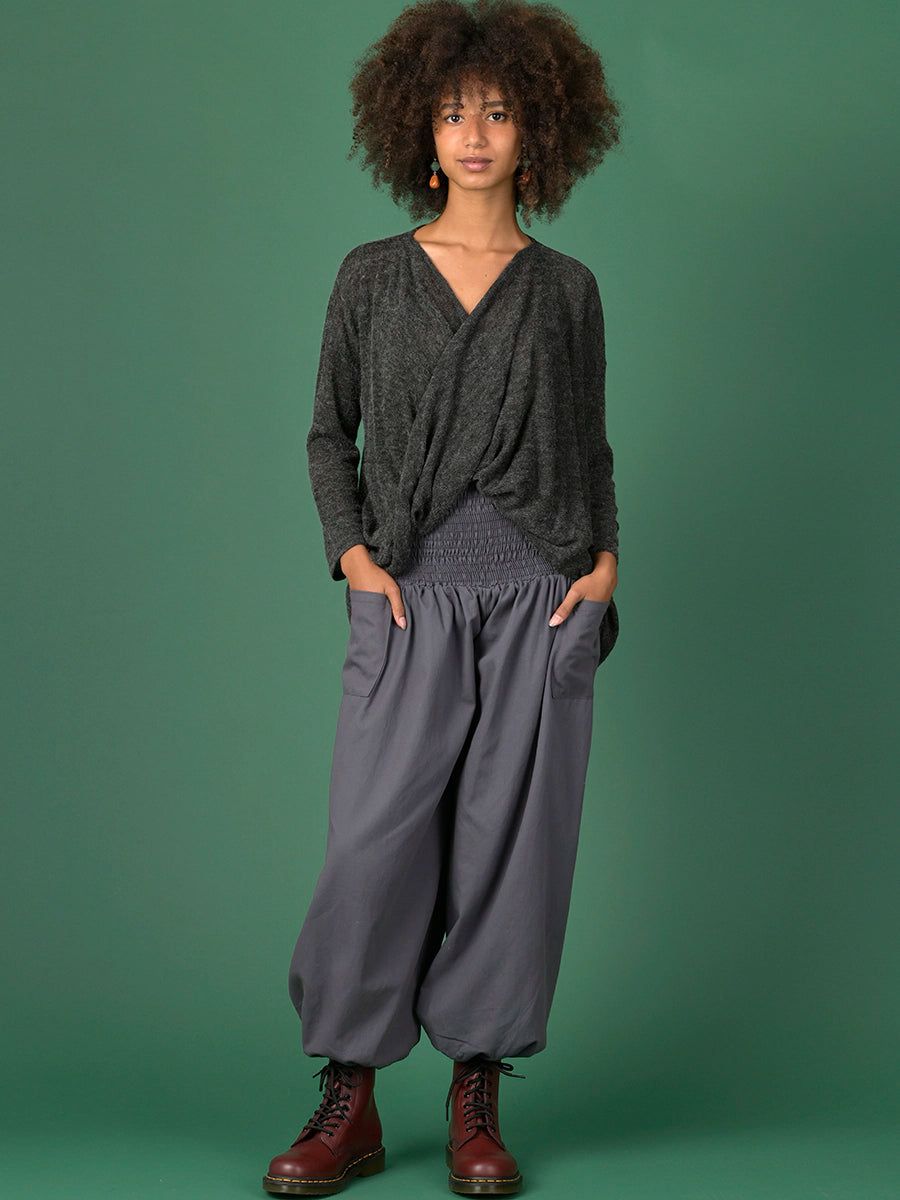 Organic Cotton Harem Pants - High Crotch