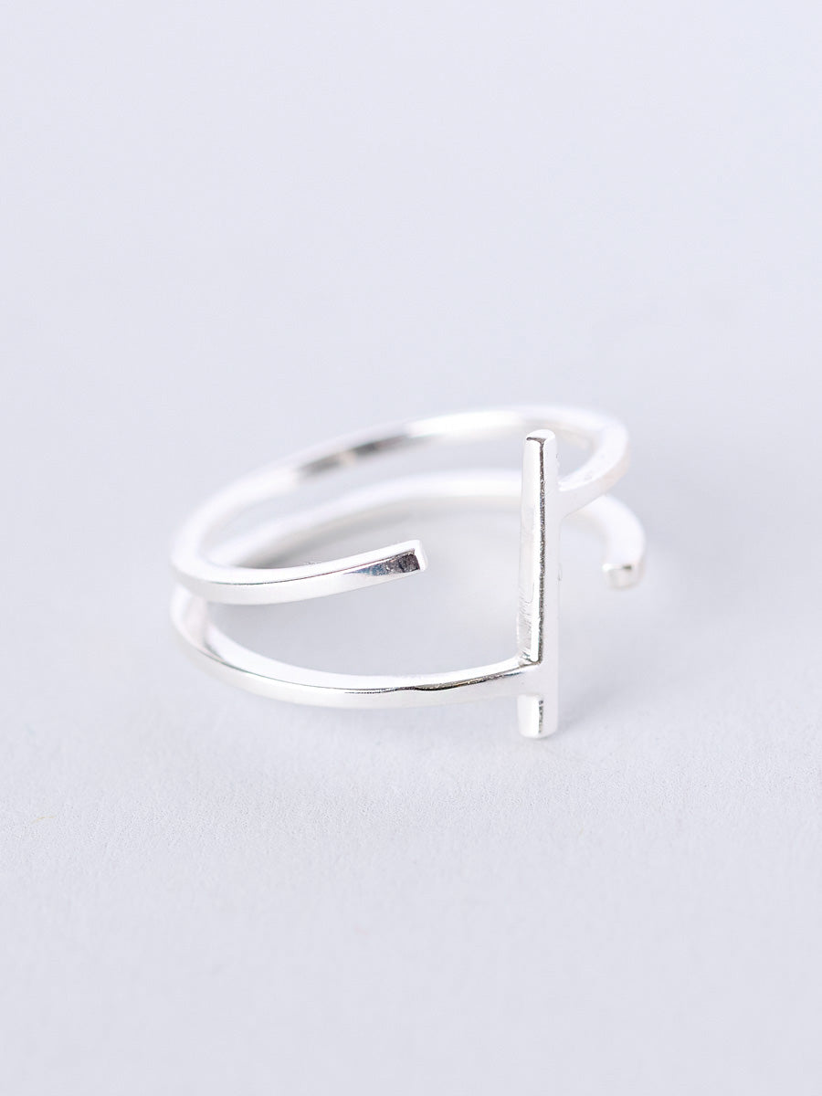 Sterling Silver Minimalist Line Ring