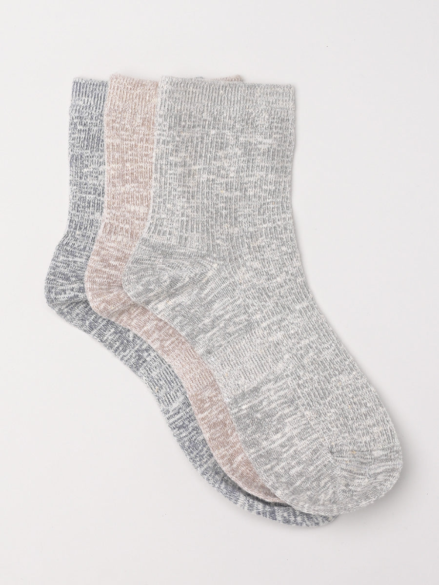 Hemp cotton melange ankle socks