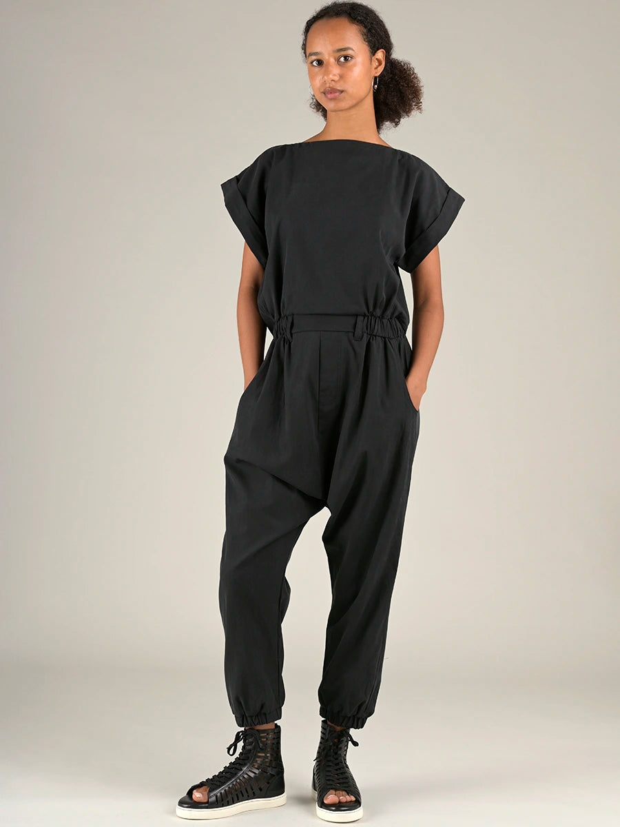 Tencel® Cotton Short Sleeve Jumpsuit