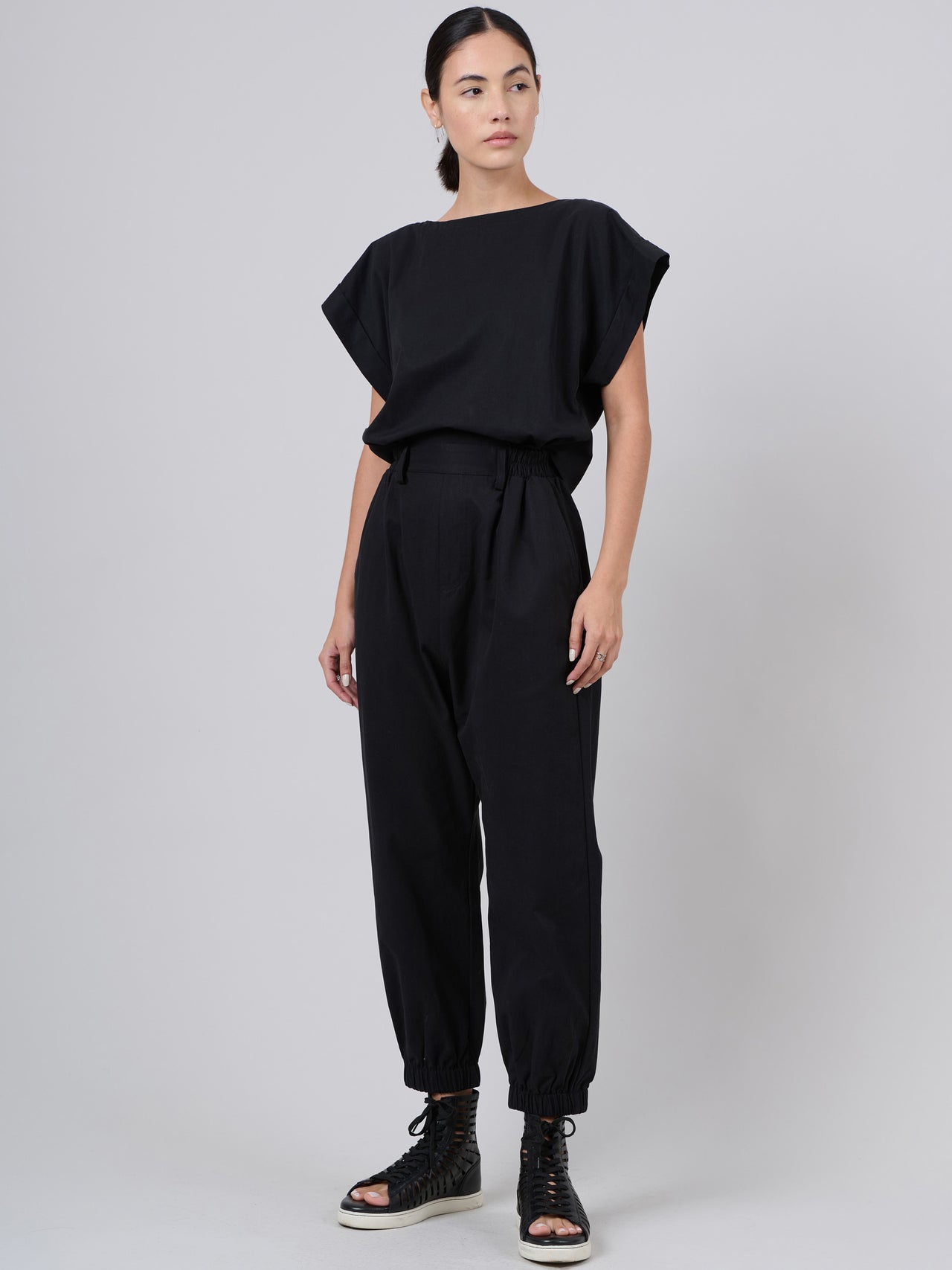 Tencel® Cotton Cap Sleeve Jumpsuit