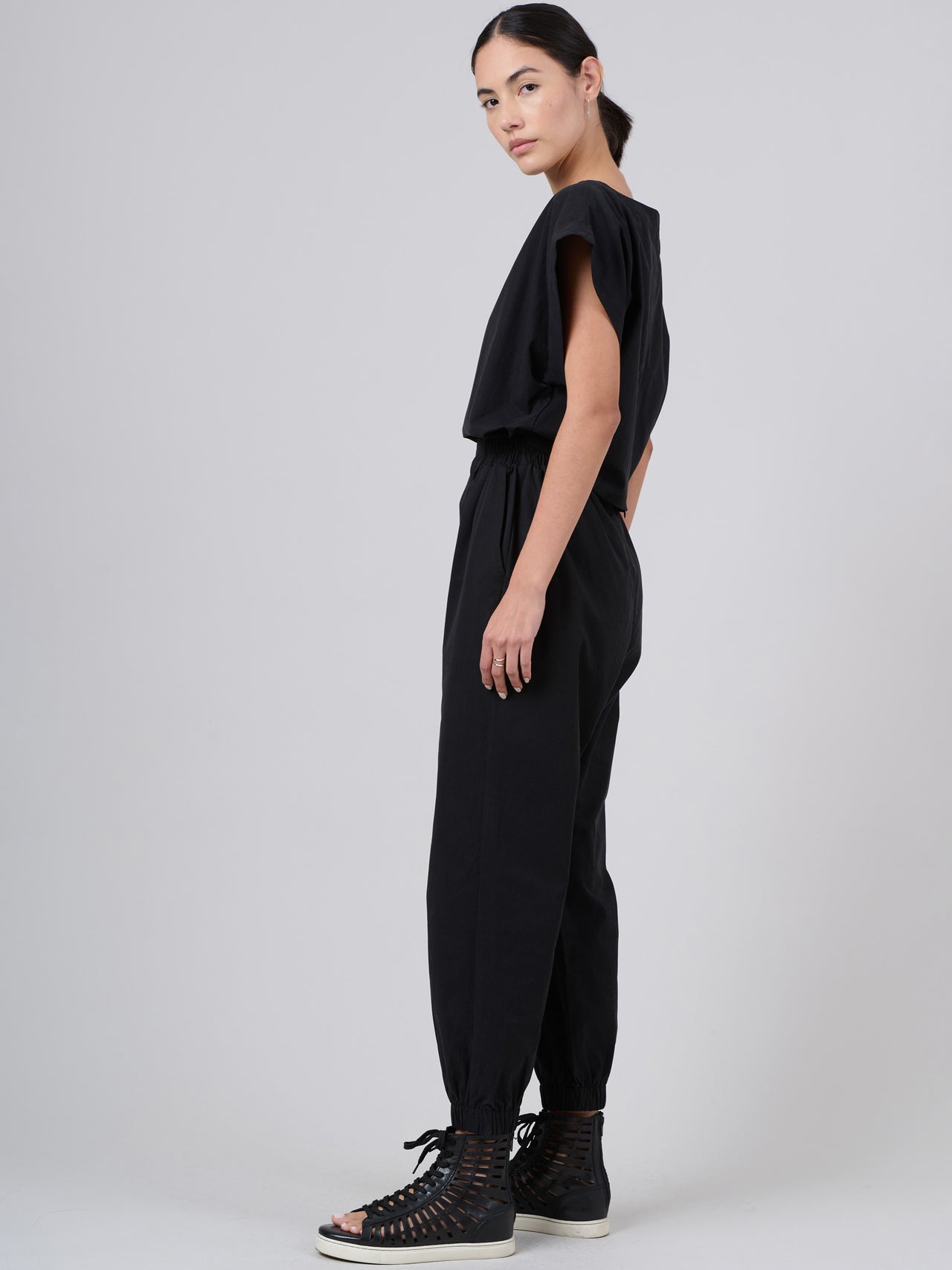 Tencel® Cotton Cap Sleeve Jumpsuit