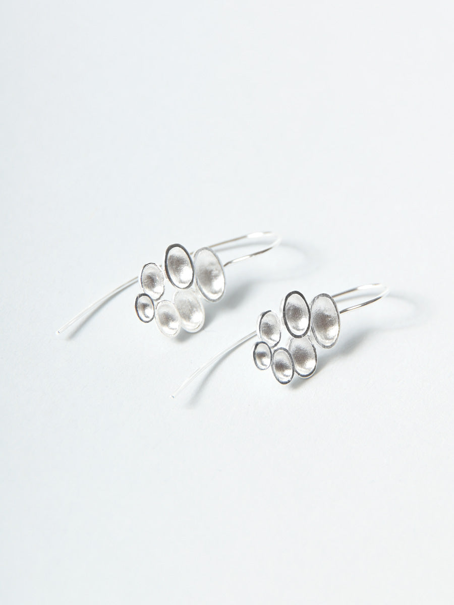 Sterling Silver Seed Pod Thread Through Earrings