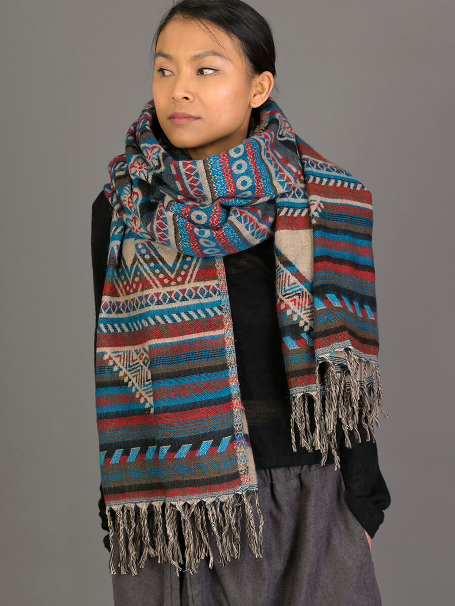 Oversize Peruvian Scarf