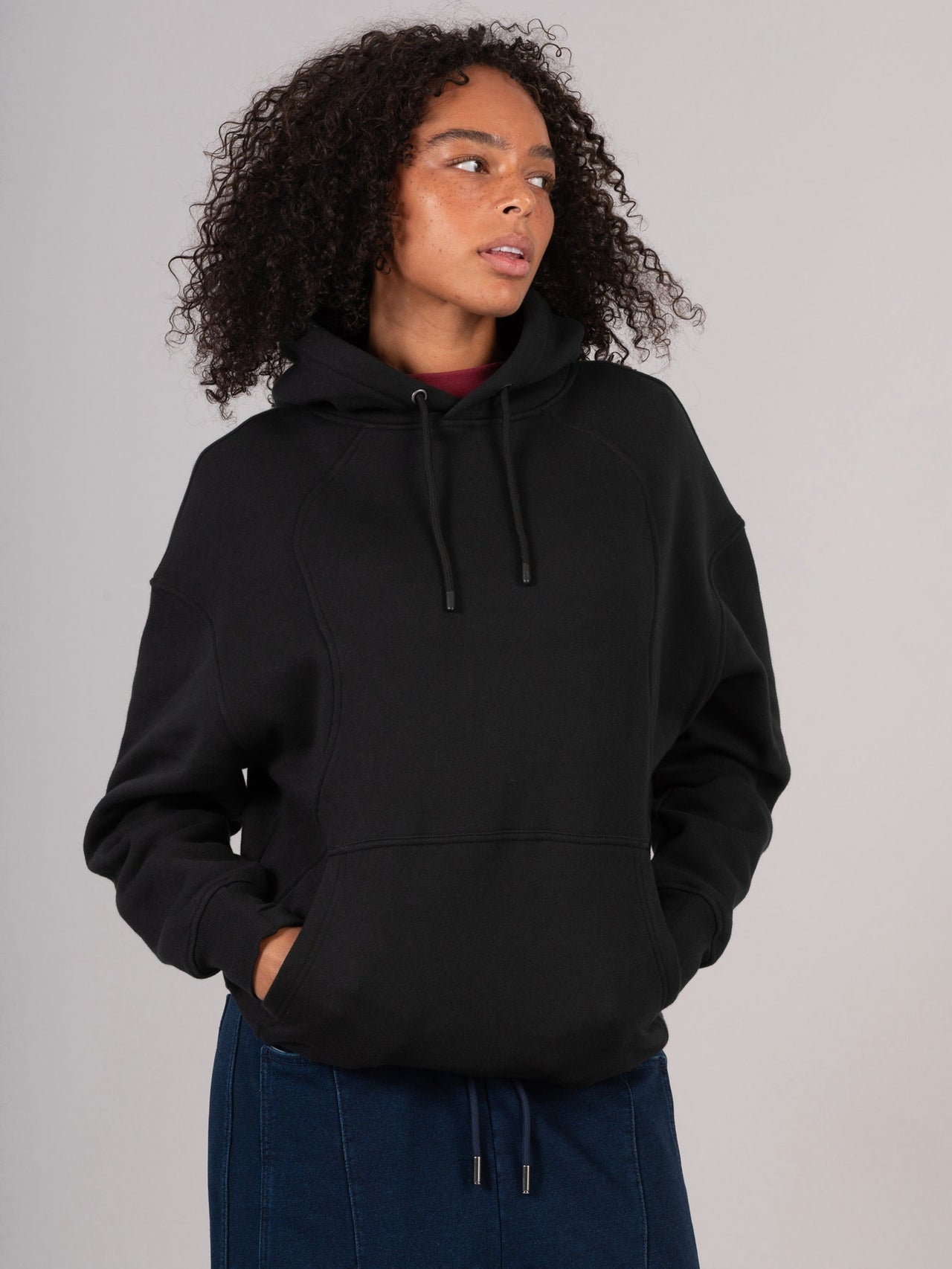 Ceylon - Sweat à capuche oversize en molleton de coton