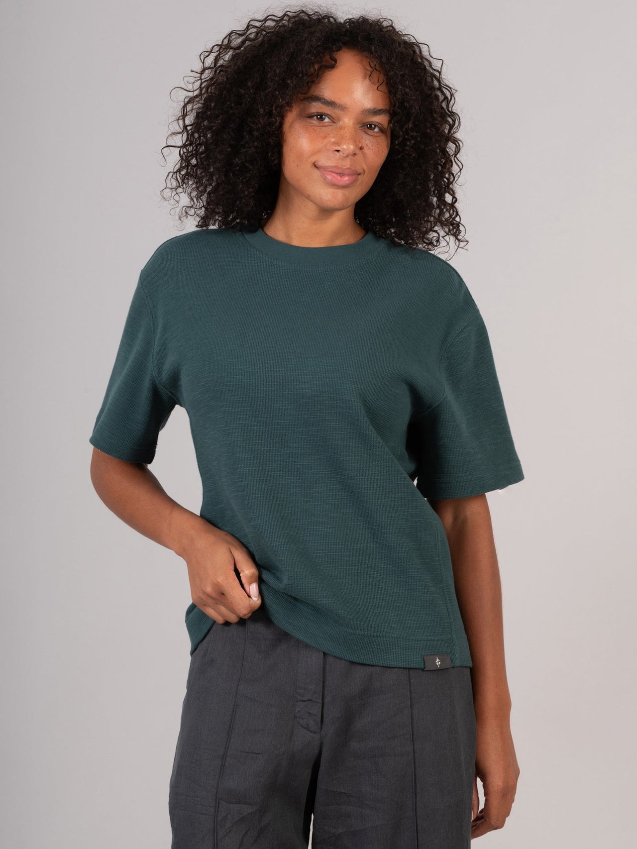 Vigo - T-shirt à manches courtes en coton gaufré