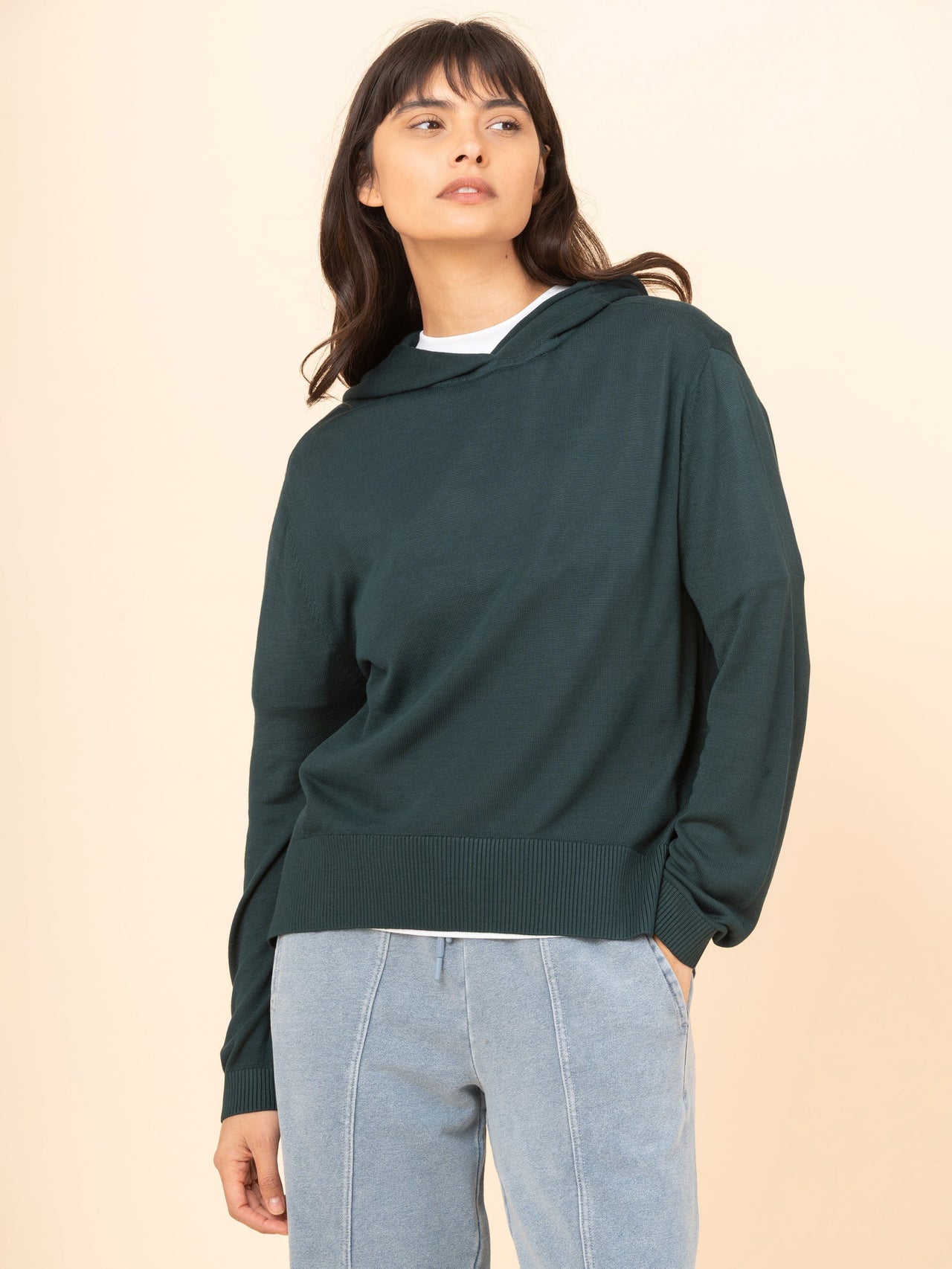 Kodiak - Sweat à capuche en viscose de bambou tricoté