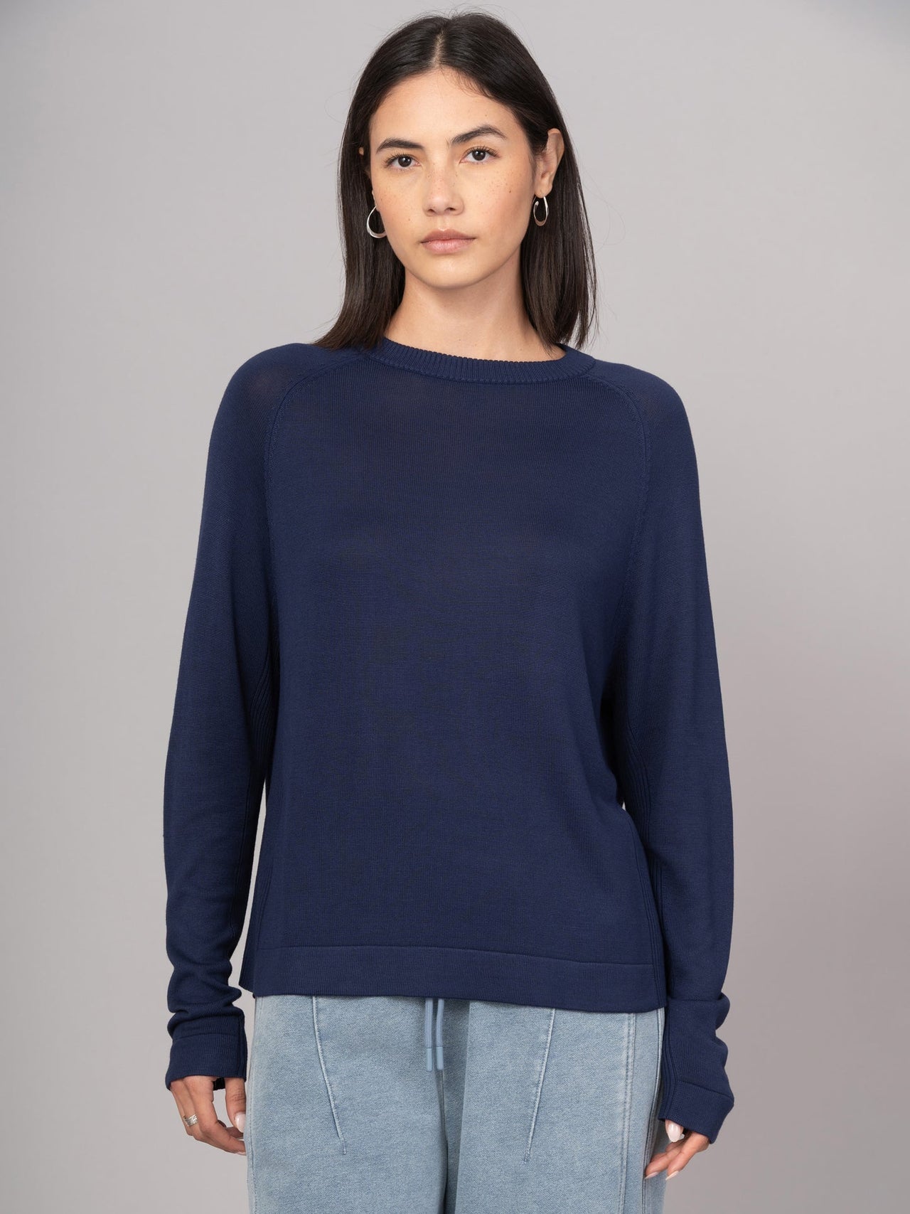 Anthea - Pull raglan en viscose de bambou