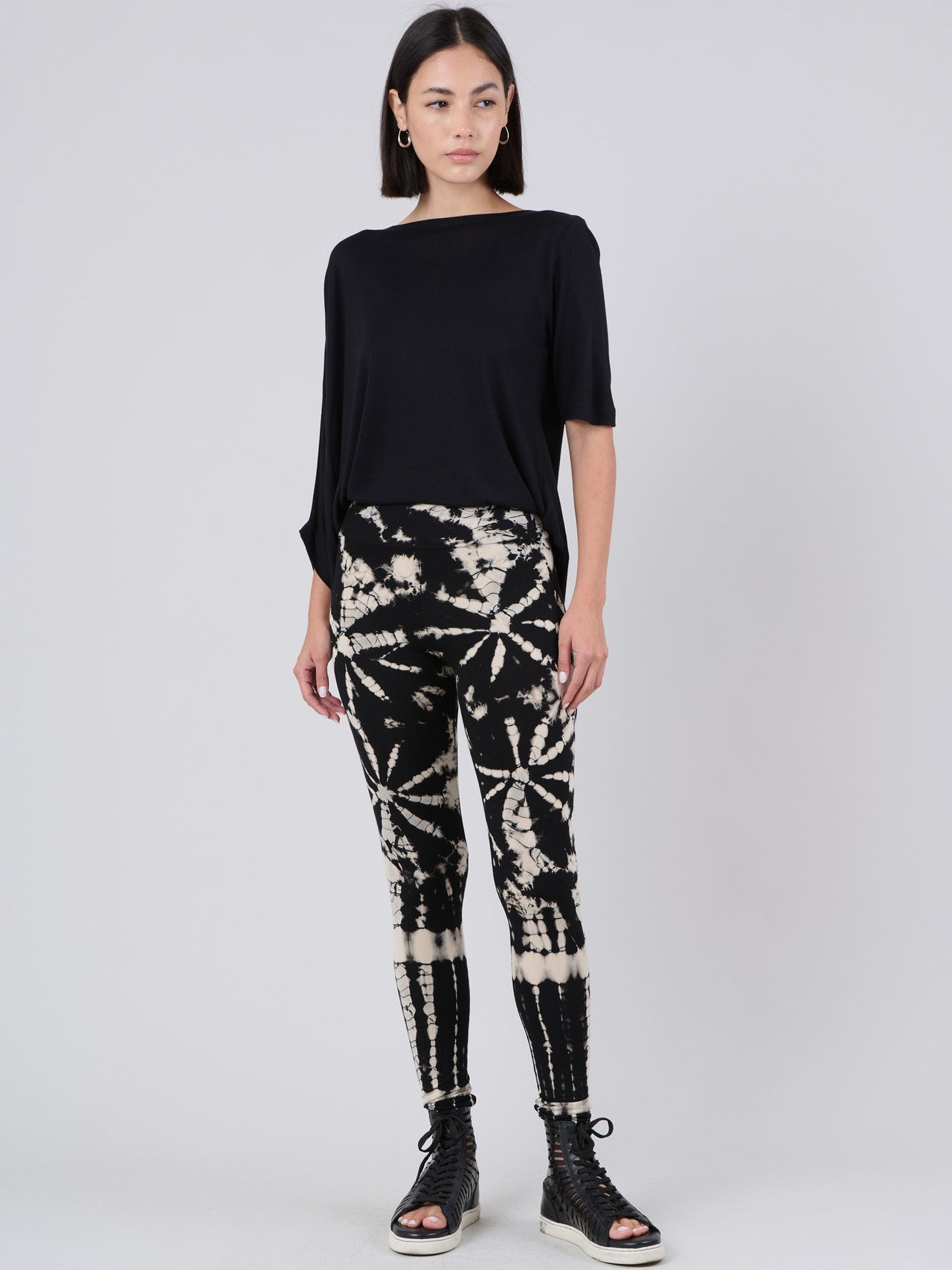 Legging Tie-Dye - Noir - Style 1