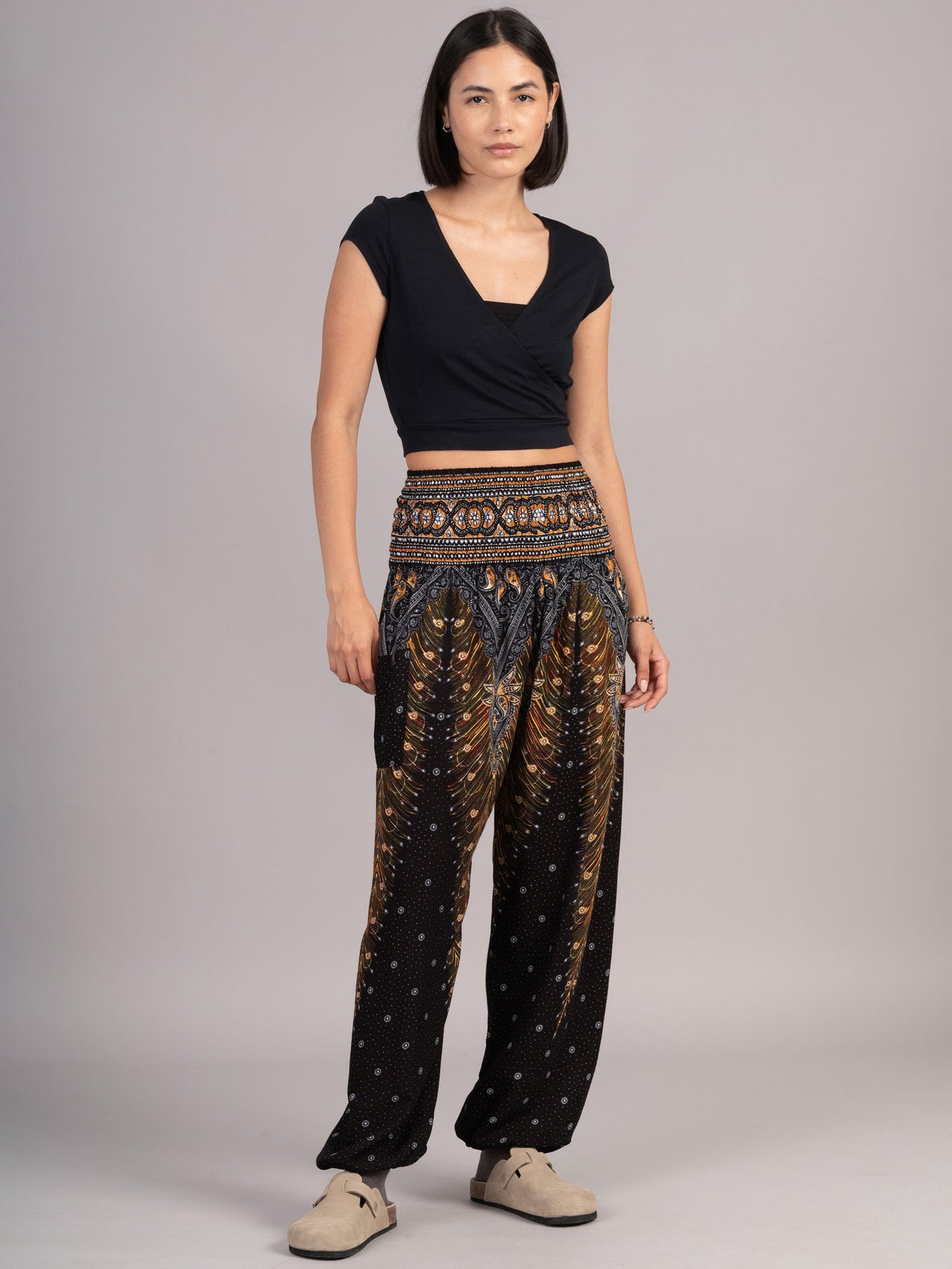 Peacock Harem Pants - High Crotch