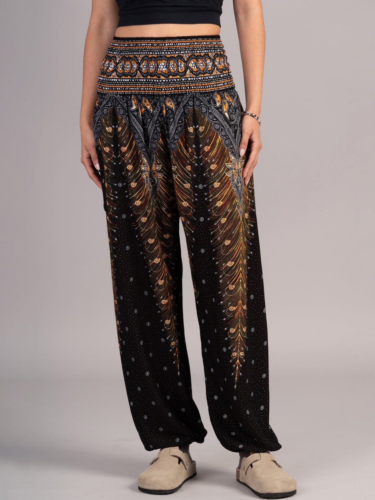 Peacock Harem Pants - High Crotch