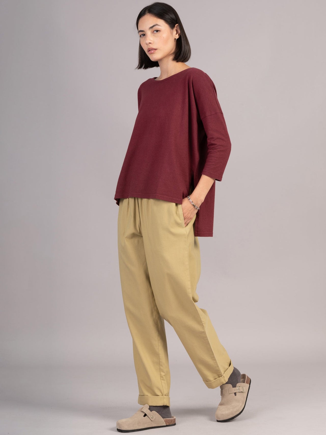 Riau - Pantalon fuselé en coton biologique