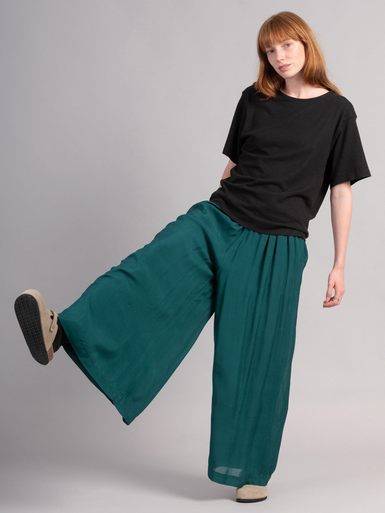 Nicobar - Pantalon large en coton fin batiste