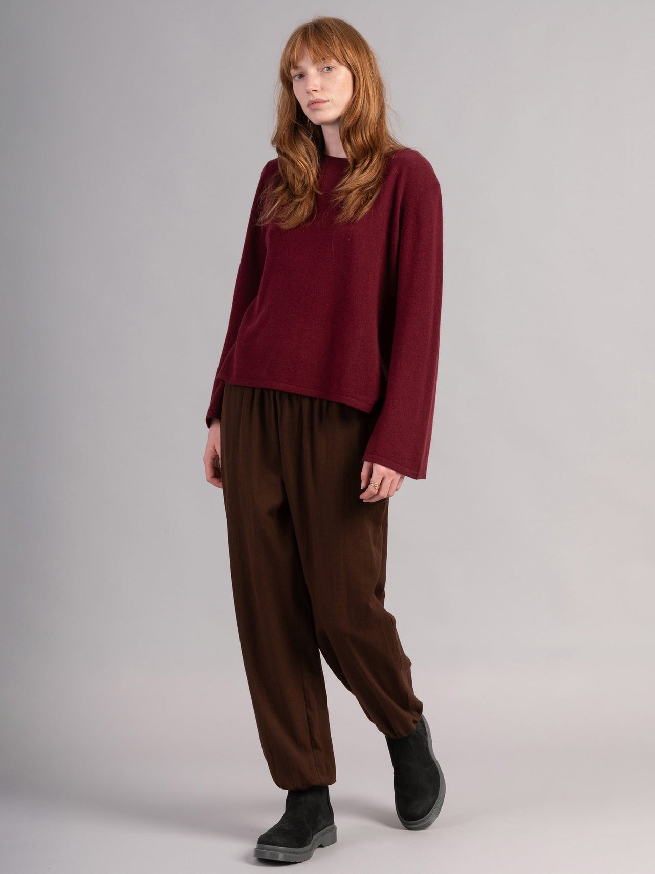 Elba - Pull en laine mérinos et bambou - Cordovan