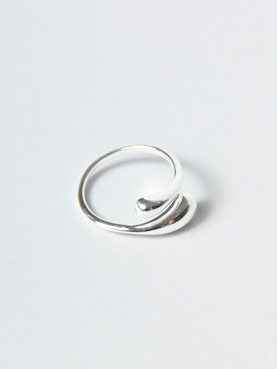Sterling Silver Teardrop Wrap Ring