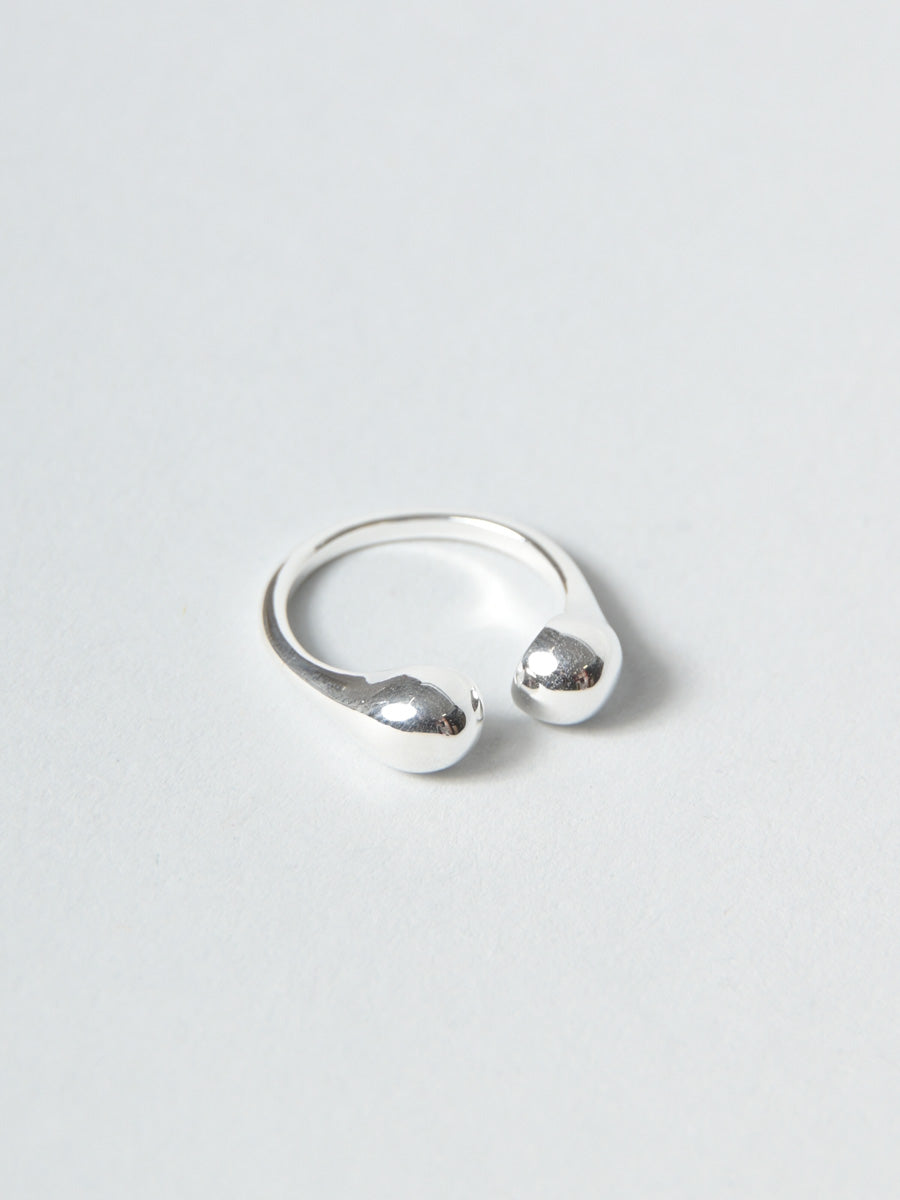 Sterling Silver Sphere Open Ring