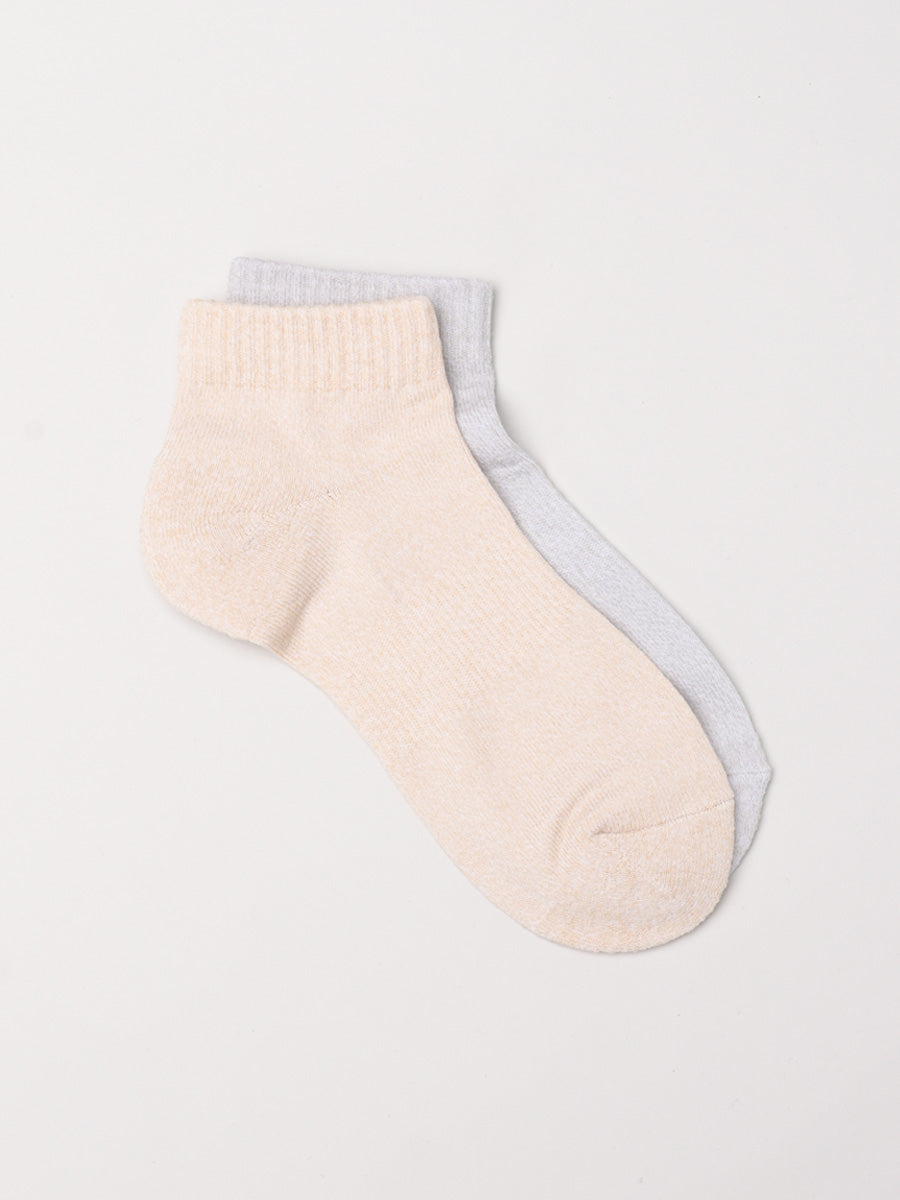 Hemp cotton cushioned trainer socks