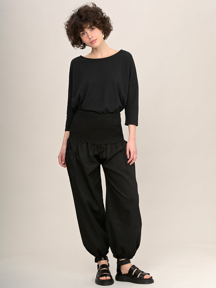 Organic Cotton Harem Pants - High Crotch