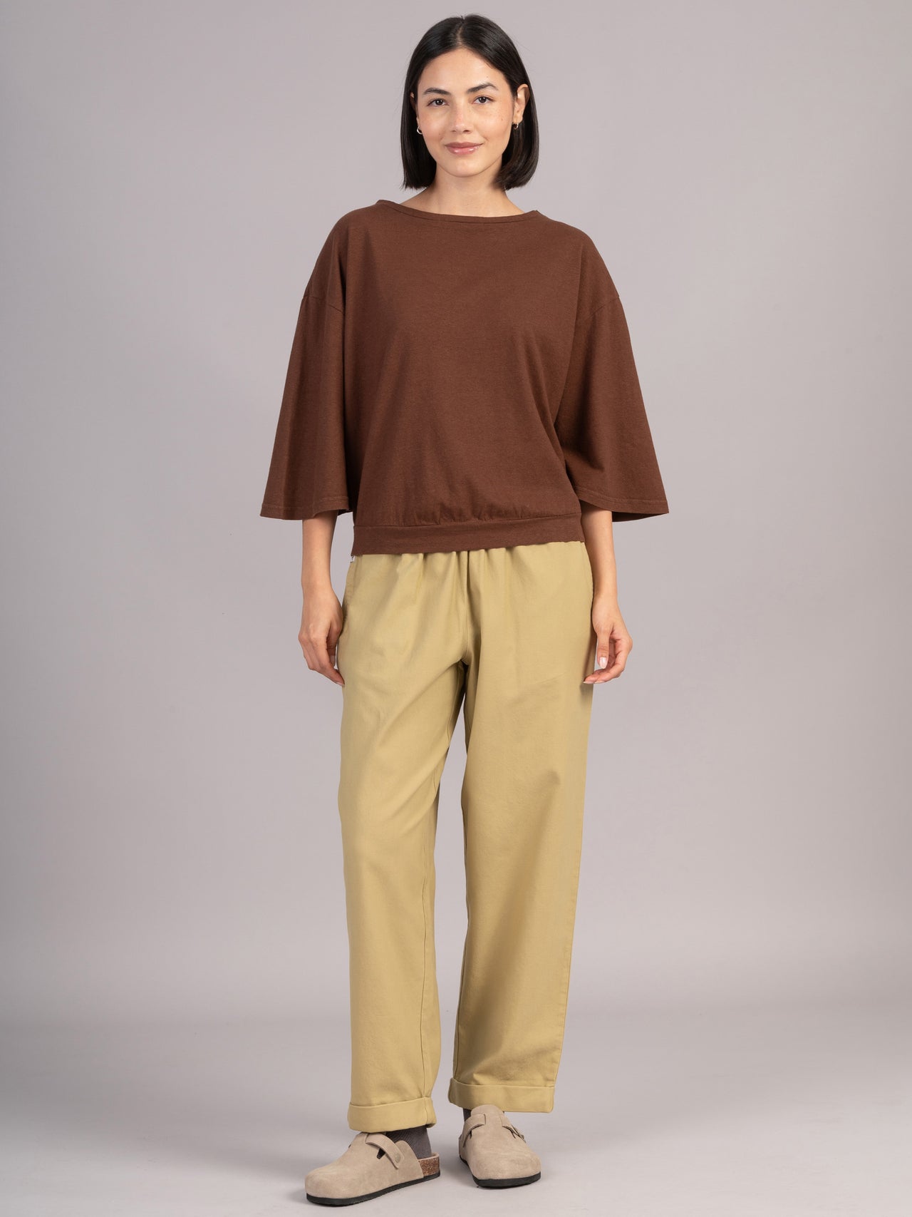 Heavyweight Hemp Organic Cotton Wide Sleeve T-Shirt
