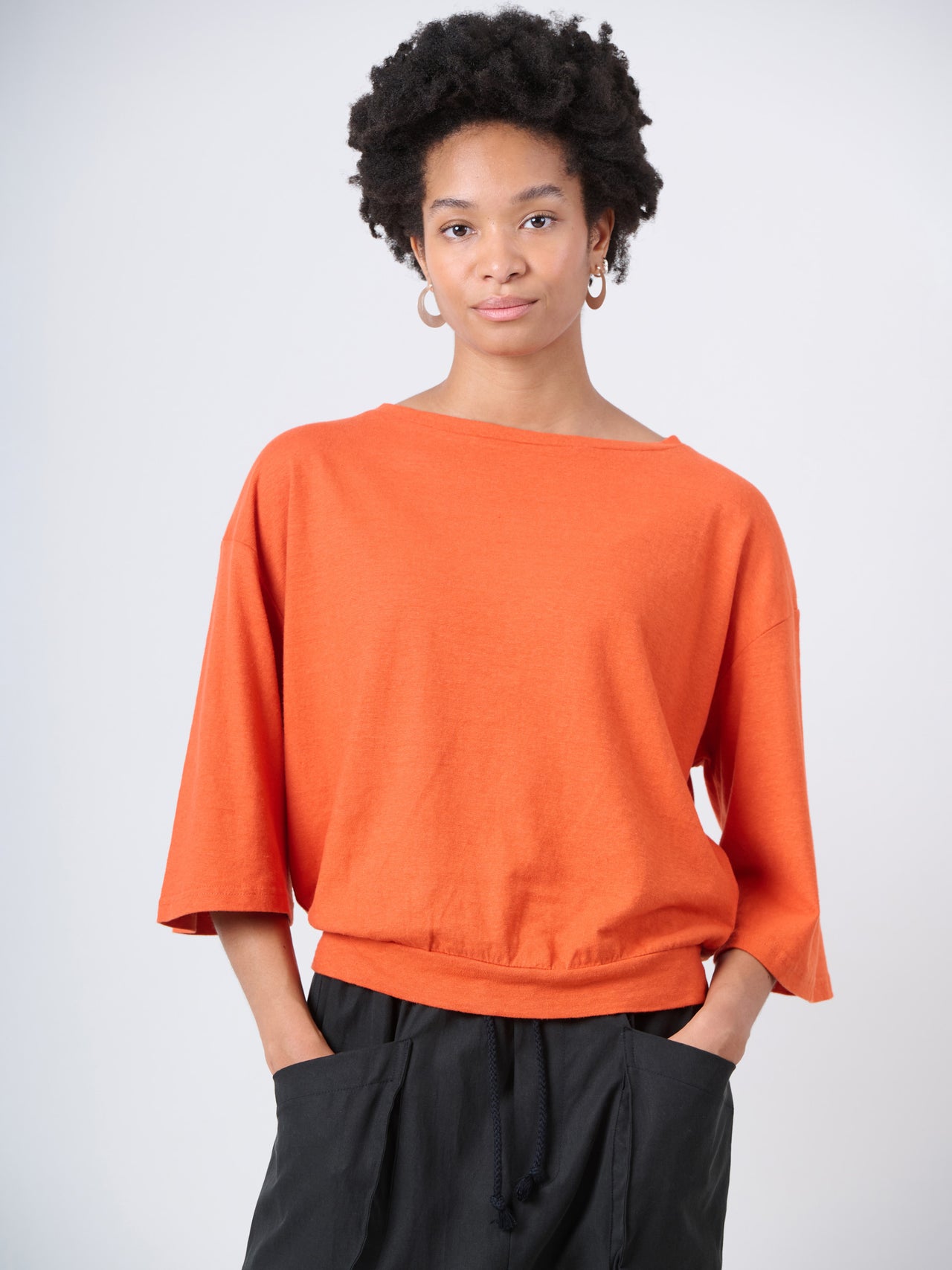 Heavyweight Hemp Organic Cotton Wide Sleeve T-Shirt
