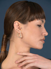 Boucles d'oreilles de perles en cristal de citrine