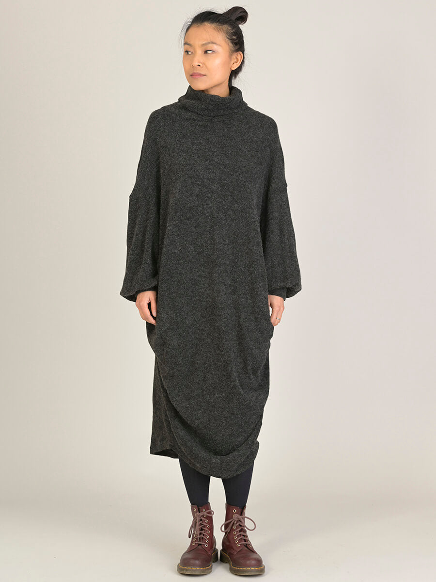 Robe oversize cocon col haut | Forgotten Tribes - Vêtements ethniques - Urban Style