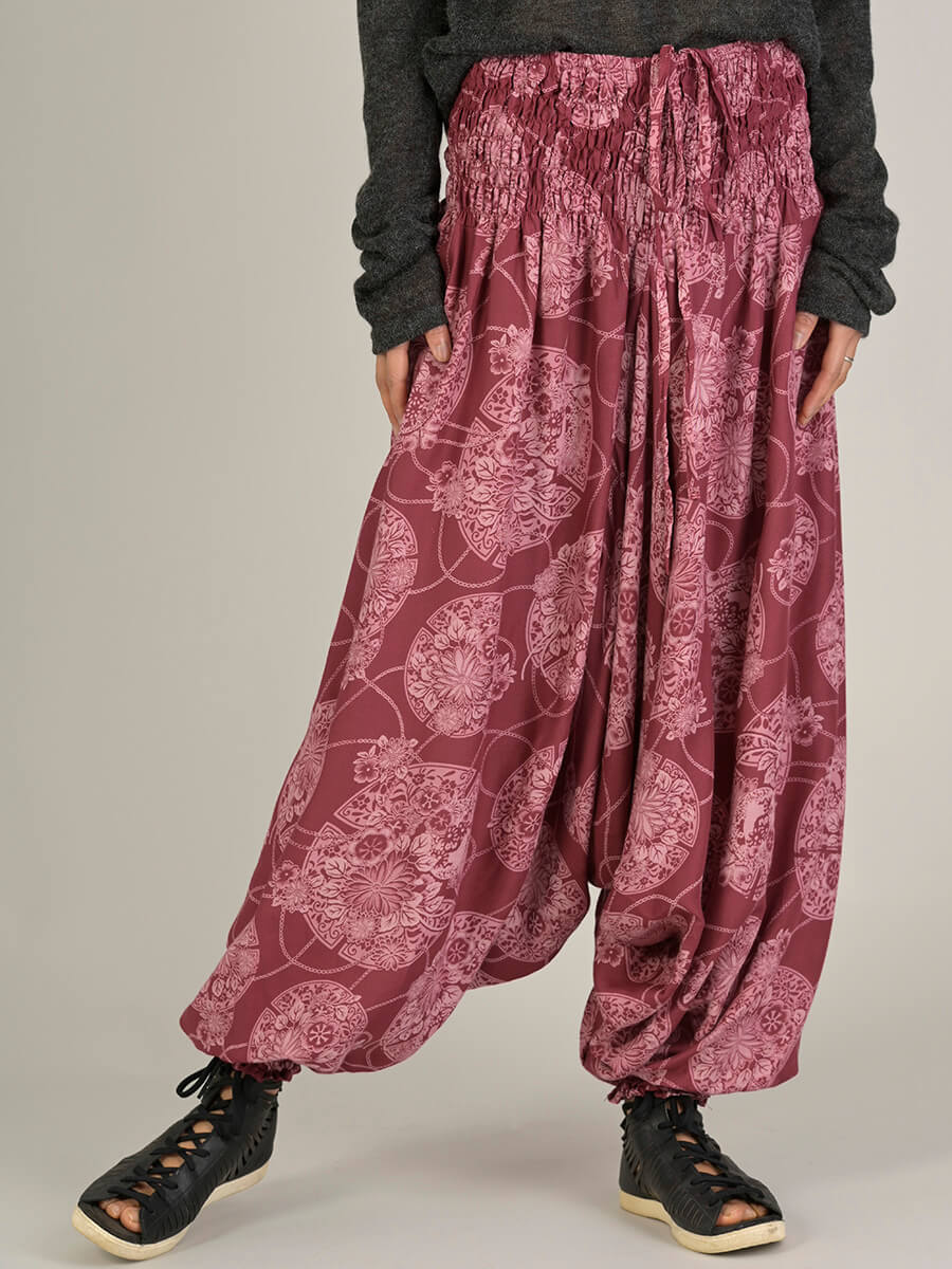 Sarouel imprimé fleurs orientales | Forgotten Tribes - Vêtements ethniques - Urban Style