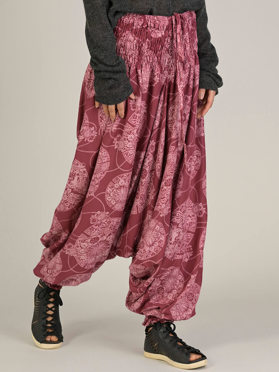 Sarouel imprimé fleurs orientales | Forgotten Tribes - Vêtements ethniques - Urban Style