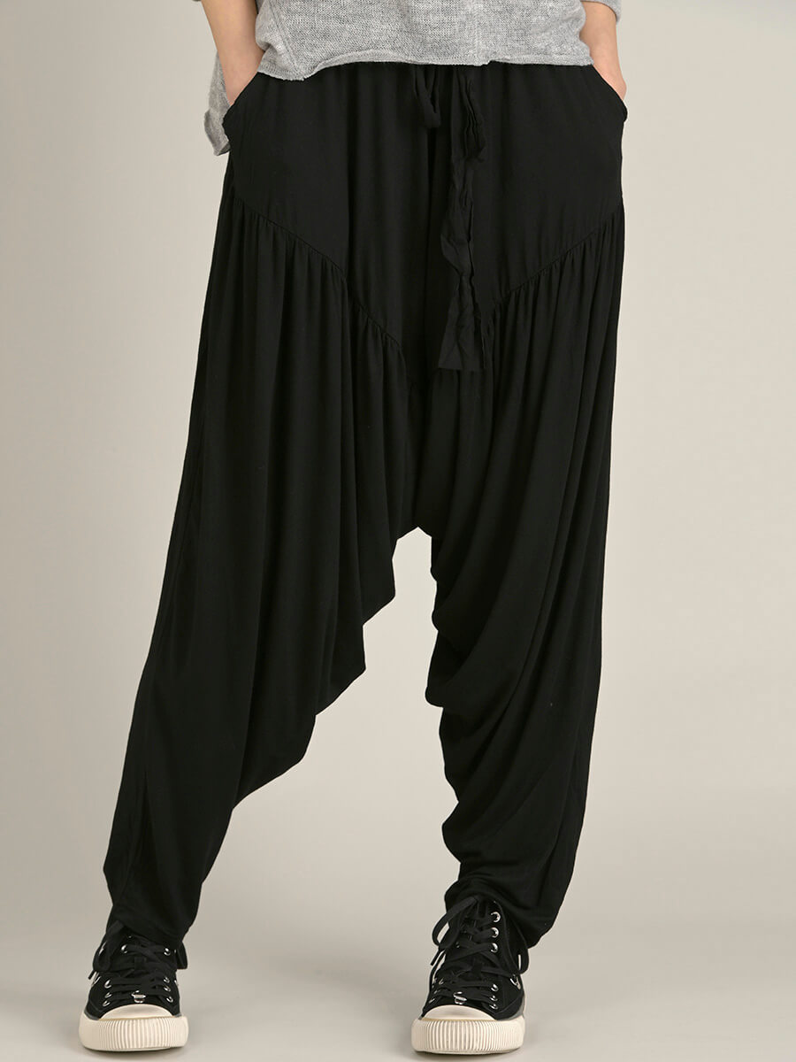 Ruched Low Crotch Trousers